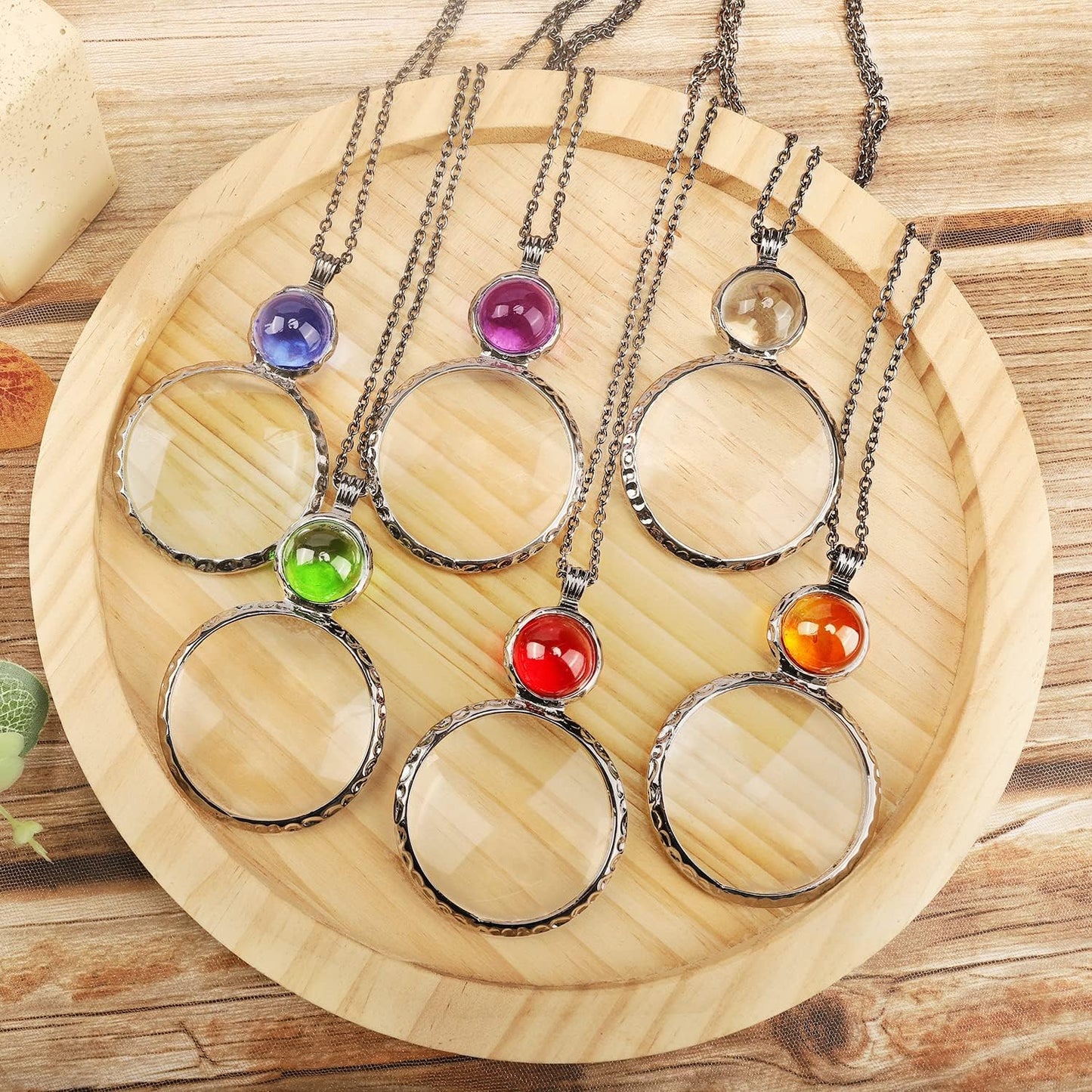 Elegant Magnifier Pendant Necklace