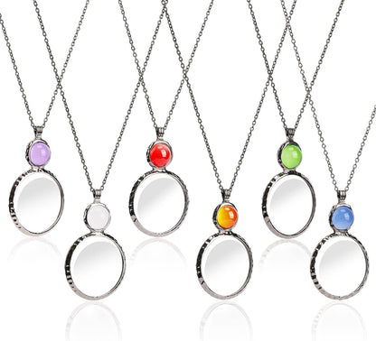 Elegant Magnifier Pendant Necklace