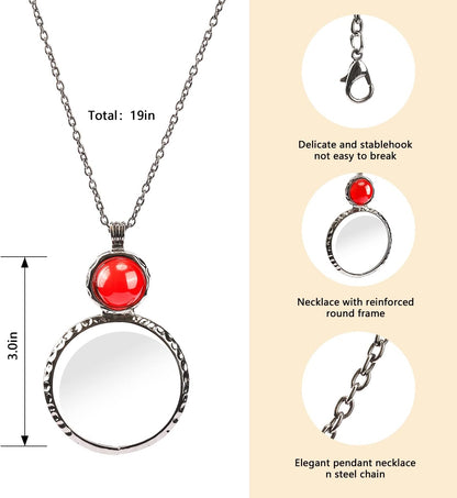 Elegant Magnifier Pendant Necklace