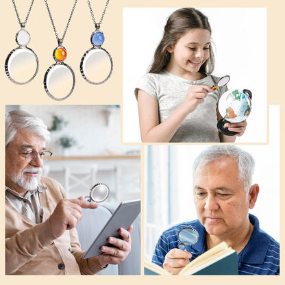 Elegant Magnifier Pendant Necklace