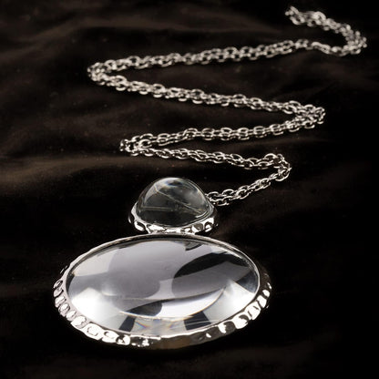 Elegant Magnifier Pendant Necklace